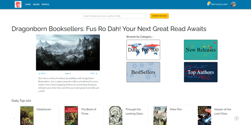 Dragonborn Booksellers: E-commerce Web App